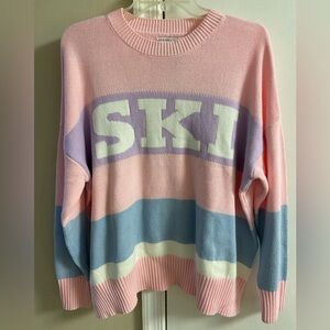 Sincerely‎ Jules Sweater Crewneck Pullover Colorblock Medium NWT